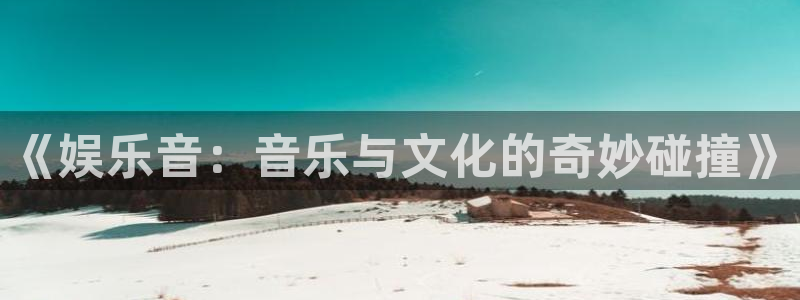 万向娱乐体育平台注册：《娱乐音：音乐与文化的奇妙碰撞》